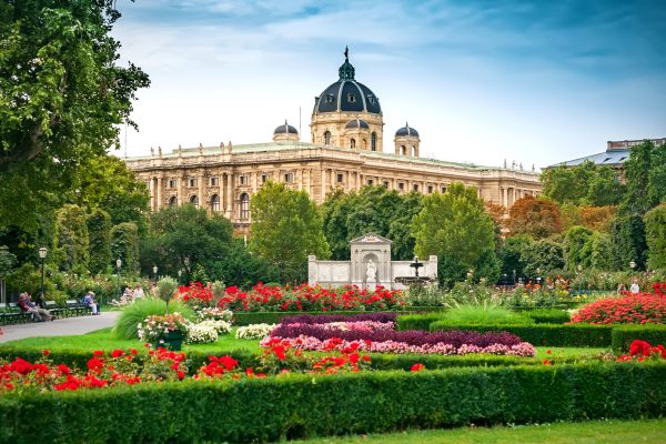 The,Volksgarten,(people's,Garden),In,Vienna,,Austria